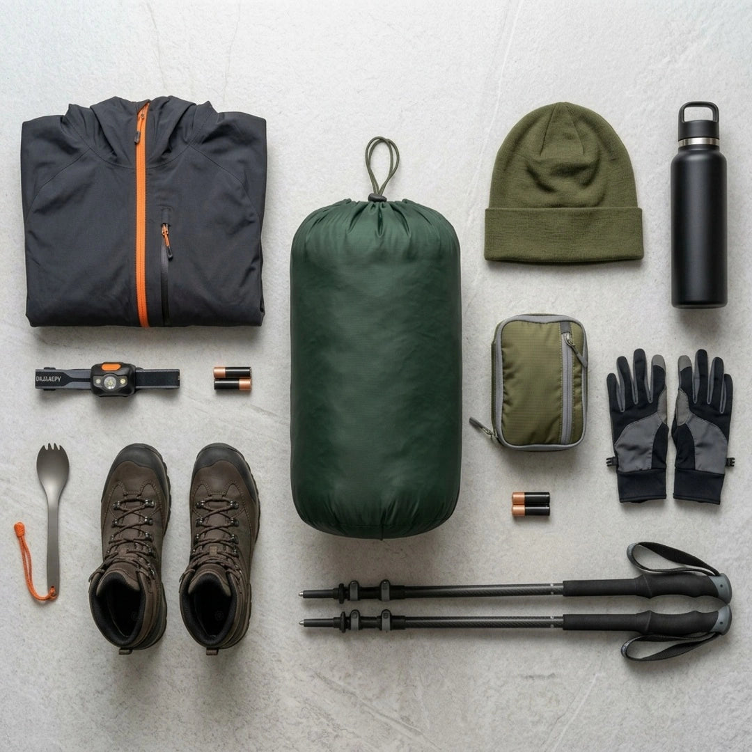 Sac de Couchage Printemps-Été — Léger, Moins 1kg, Chaud jusqu'à 0°C | Randonnée