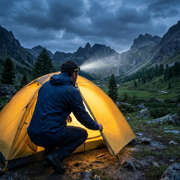 RandoTec – Lampe Frontale LED Rechargeable pour Randonnée et Camping – Légère et Étanche