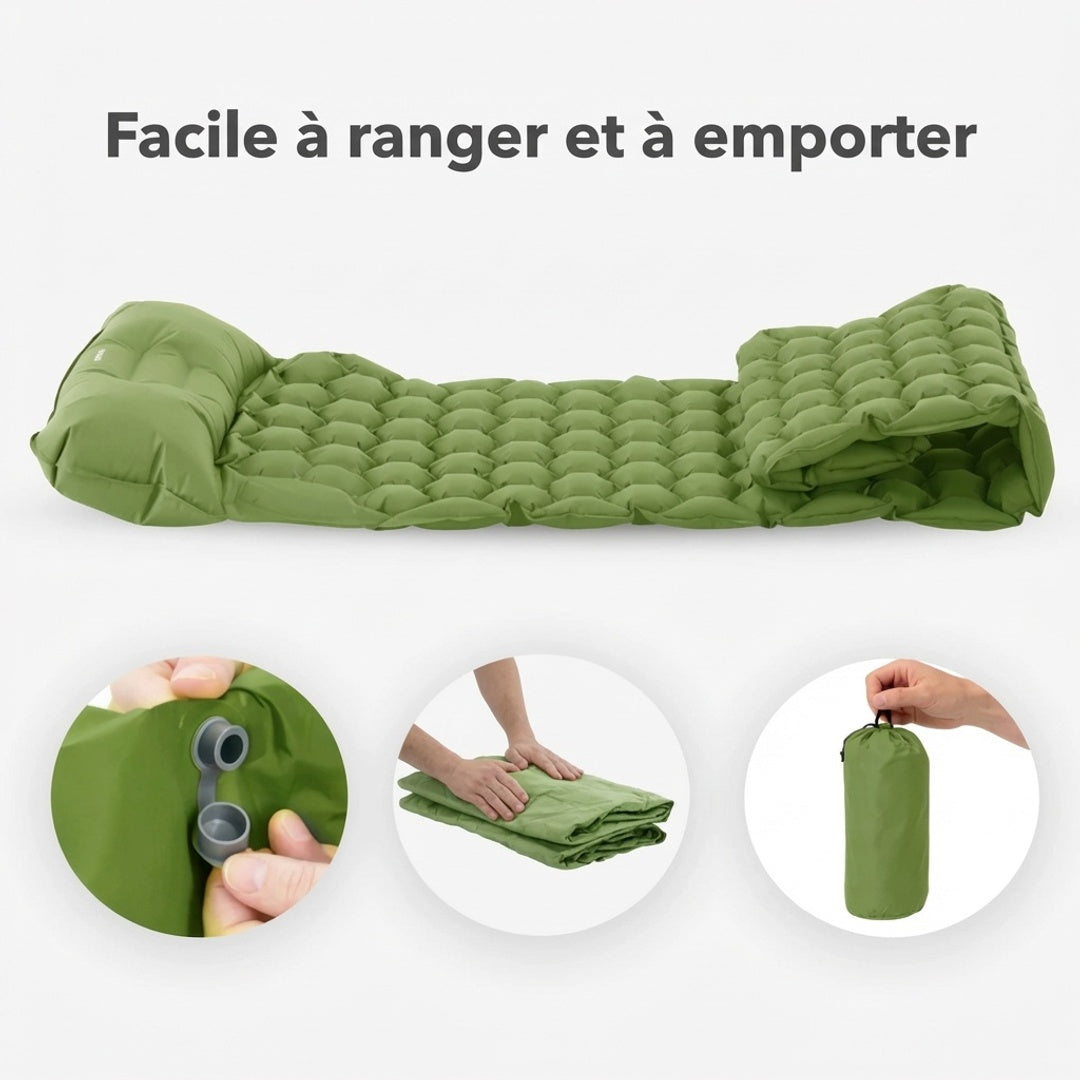 Matelas gonflable Randotec- Auto-gonflant avec pompe intégrée