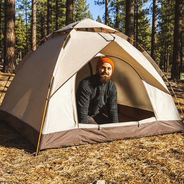 Tente de Camping 1-2 Personnes — Montage Automatique, Imperméable 2000mm | 3 Saisons